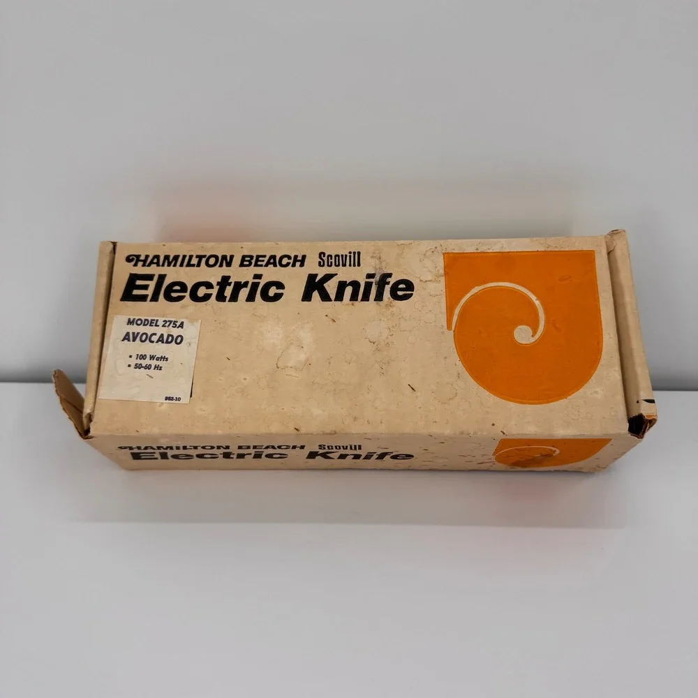 Vintage Hamilton Beach Scovill Electric Knife Model 275A Green Tested Works‎